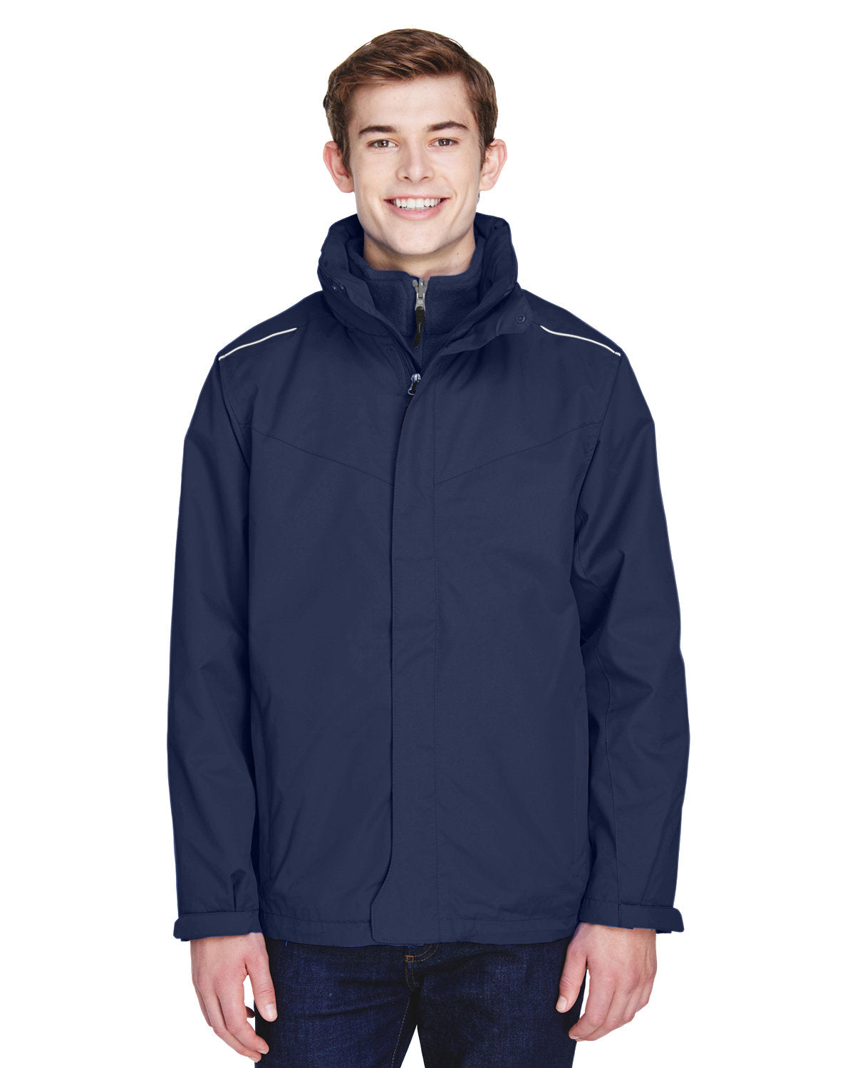CORE 365 Men's Tall Region 3-in-1 Jacket with Fleece Liner