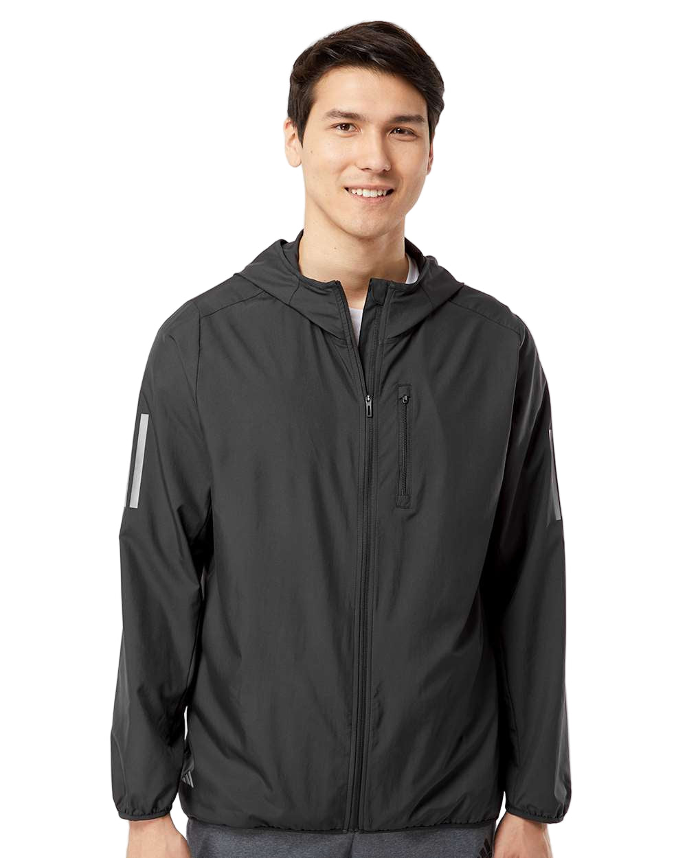 Adidas® Hooded Full Zip Windbreaker