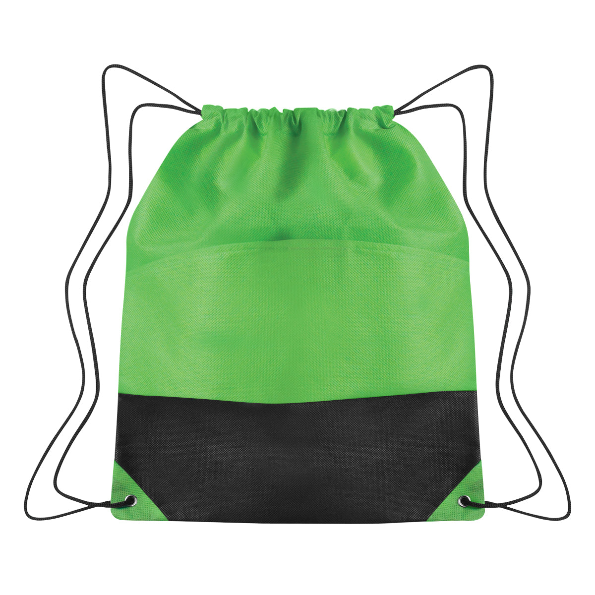 Non-woven Two-tone Drawstring Sports Pack