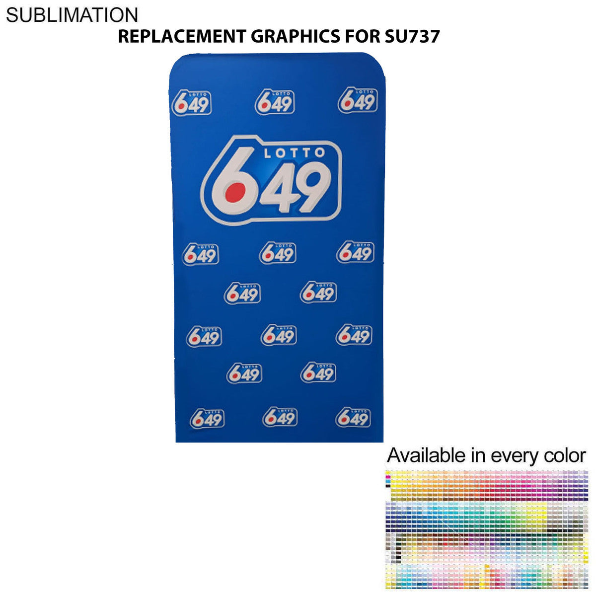 72 Hr Fast Ship - Replacement Full Color Graphics Double Sided for 4'W x 90"H EuroFit Banner