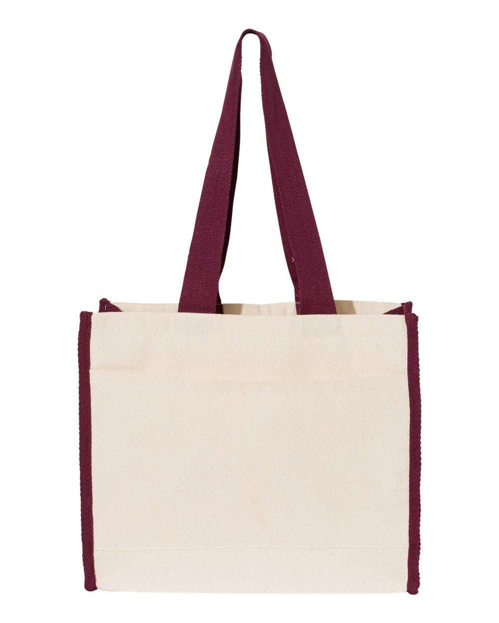 Q-Tees 14L Tote w/Contrast-Color Handles