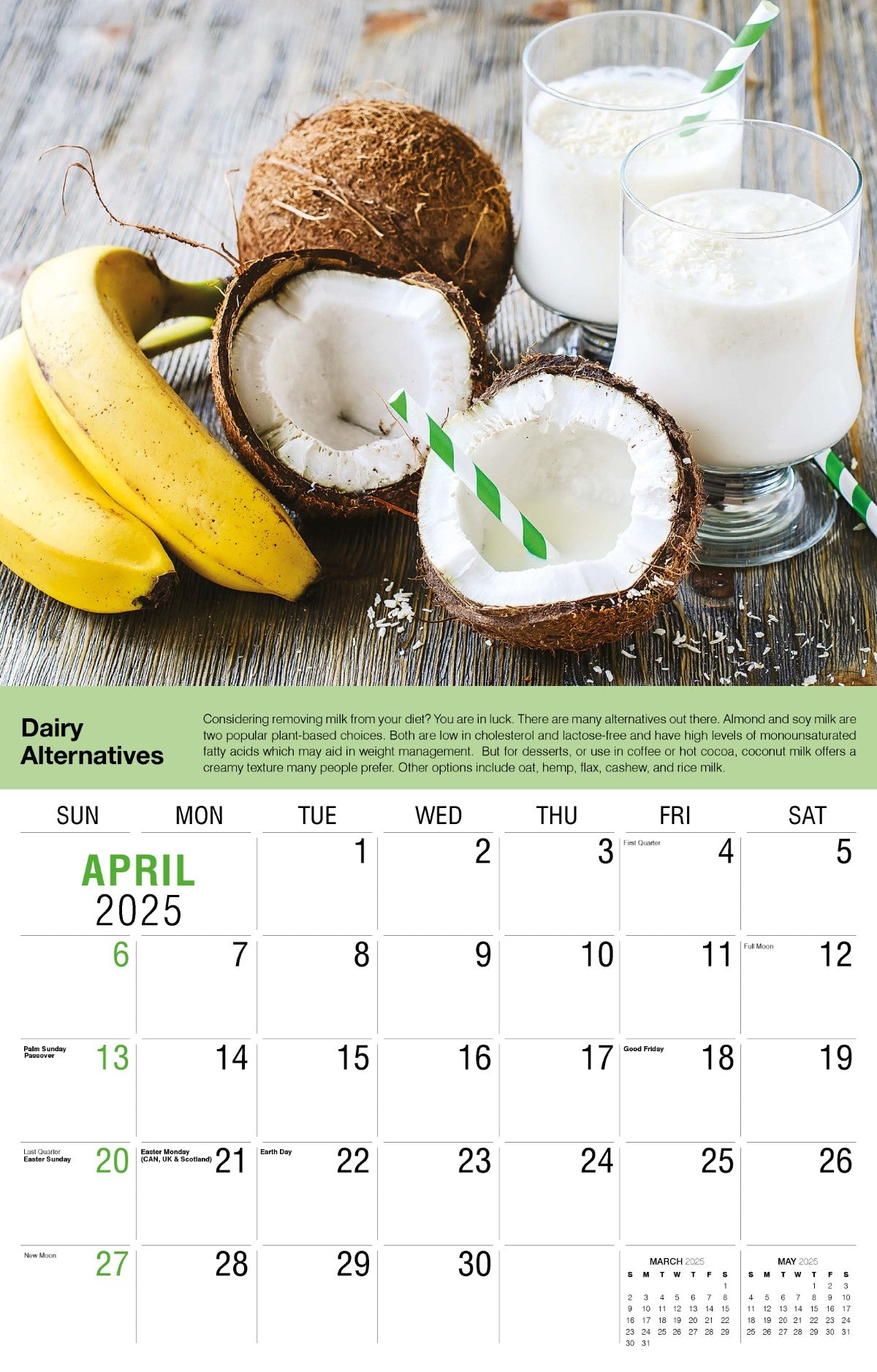 Galleria Wall Calendar 2025 Health Tips