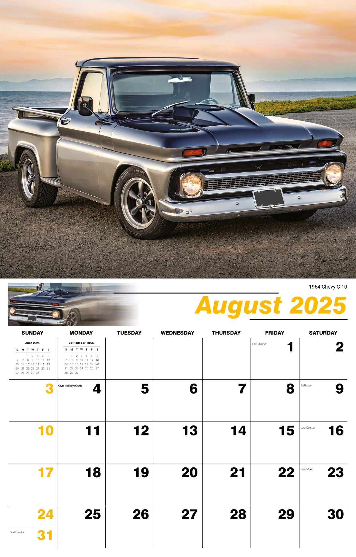 Galleria Wall Calendar 2025 Pumped Up Pickups