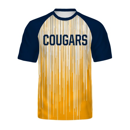 Holloway Adult Navy Blue Sleeve Freestyle Semi-Sublimated Raglan Tee