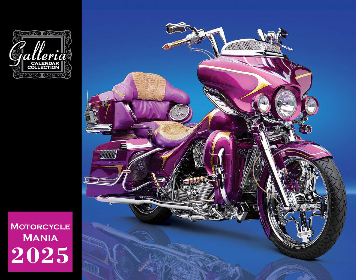 Galleria Wall Calendar 2025 Motorcycle Mania Calendar