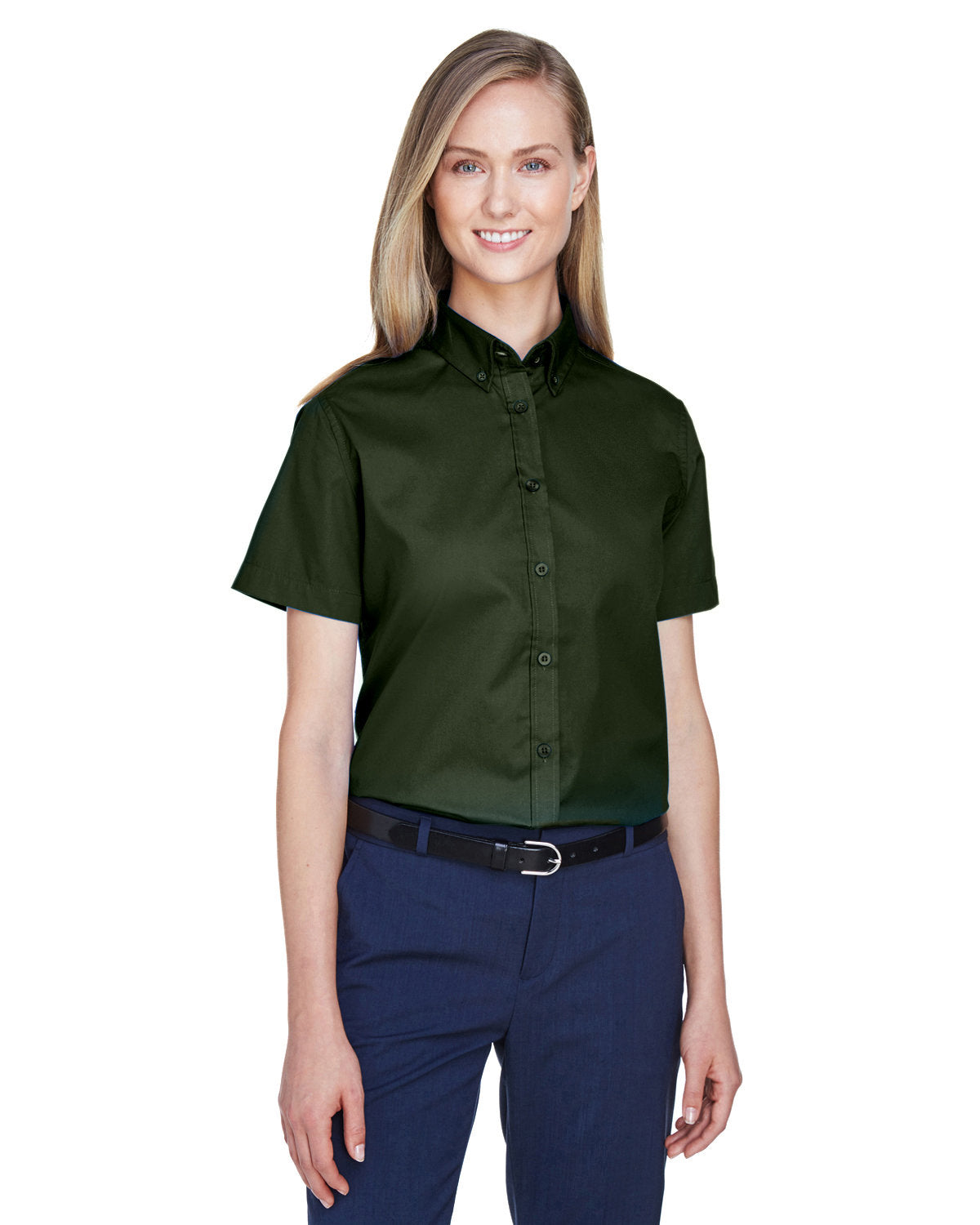CORE 365 Ladies' Optimum Short-Sleeve Twill Shirt