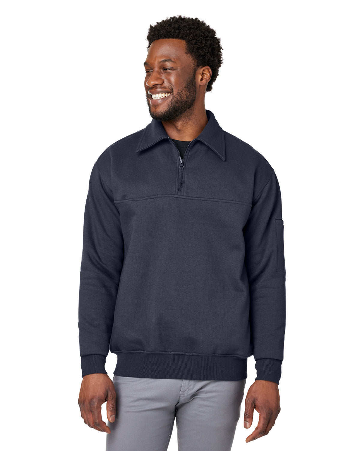 Harriton Men's ClimaBloc? Heavyweight Tactical Quarter-Zip