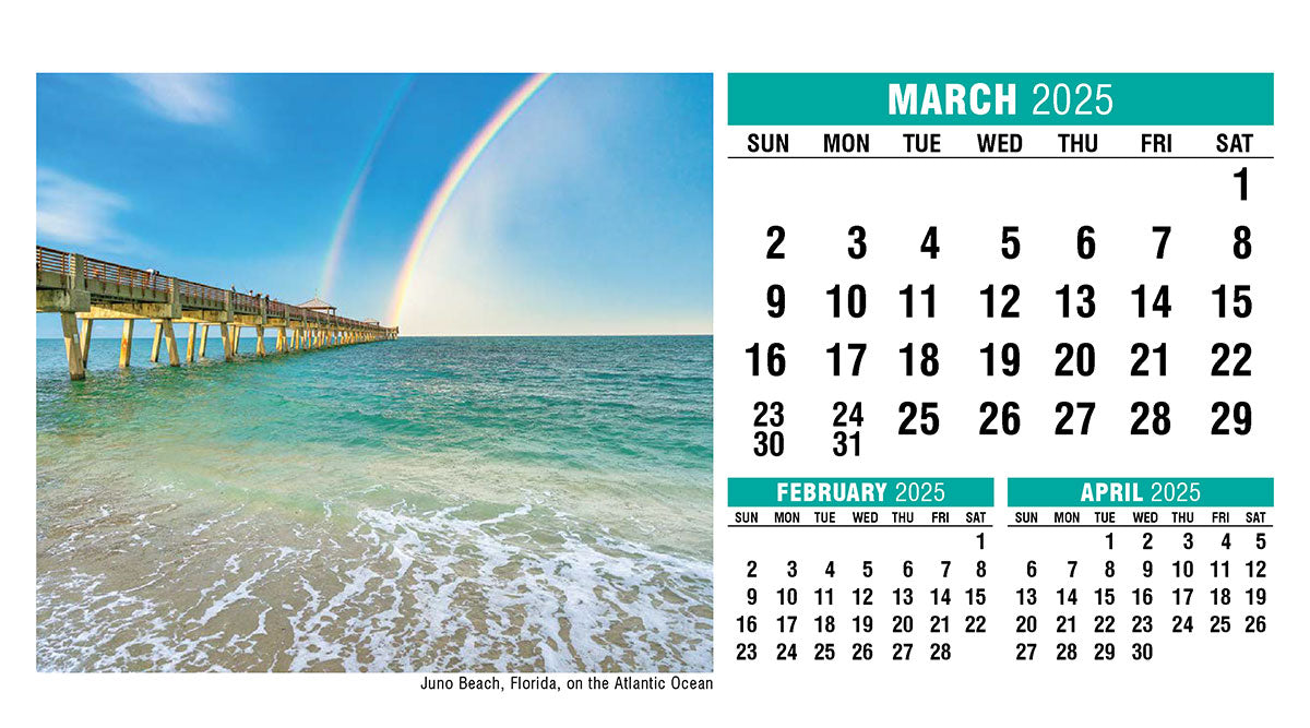 Galleria Sun, Sand & Surf Desk Tent Calendar