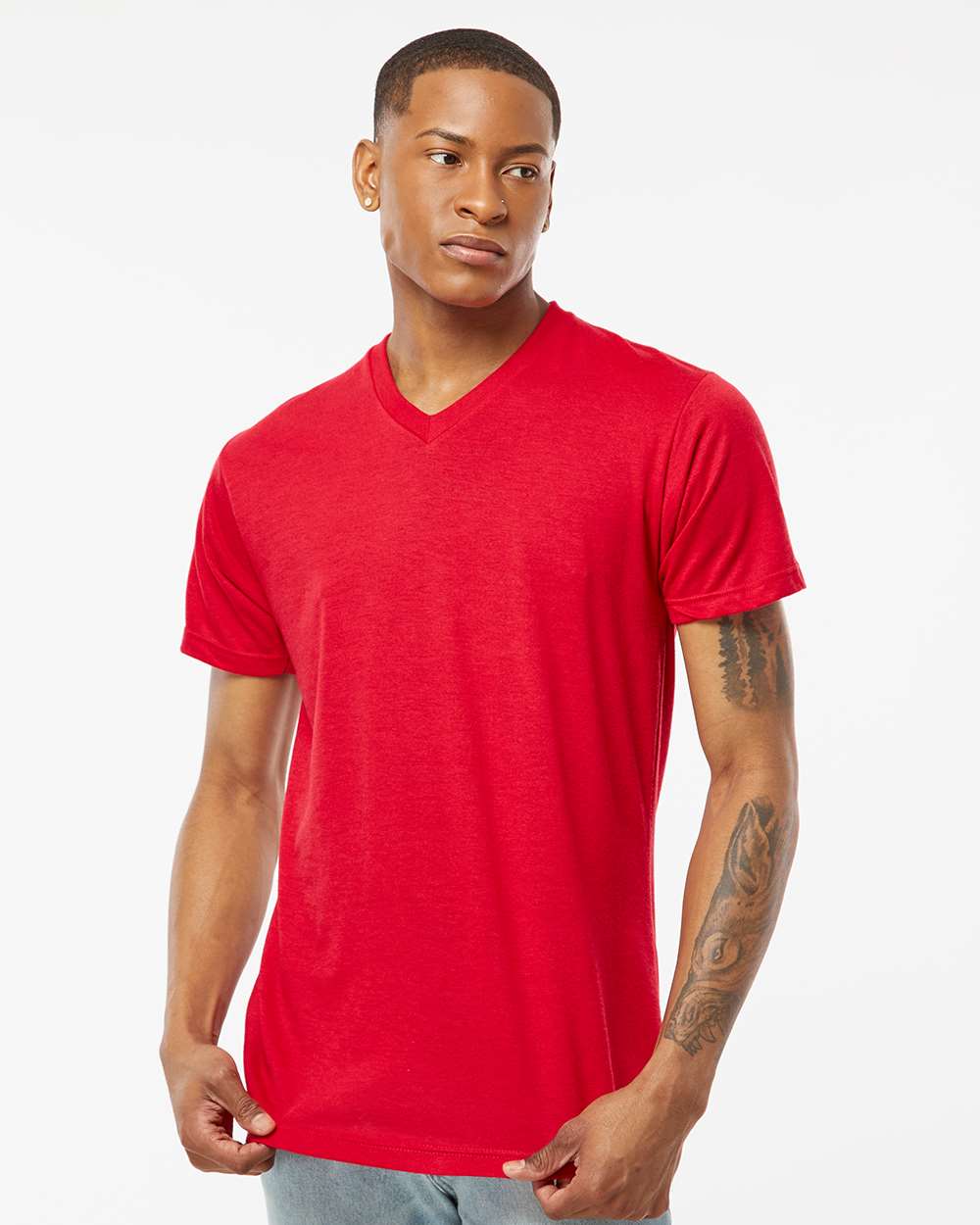 Tultex® Unisex Poly-Rich V-Neck T-Shirt