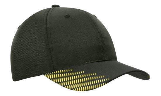 Breathable Poly Twill Cap w/Peak Flash Print