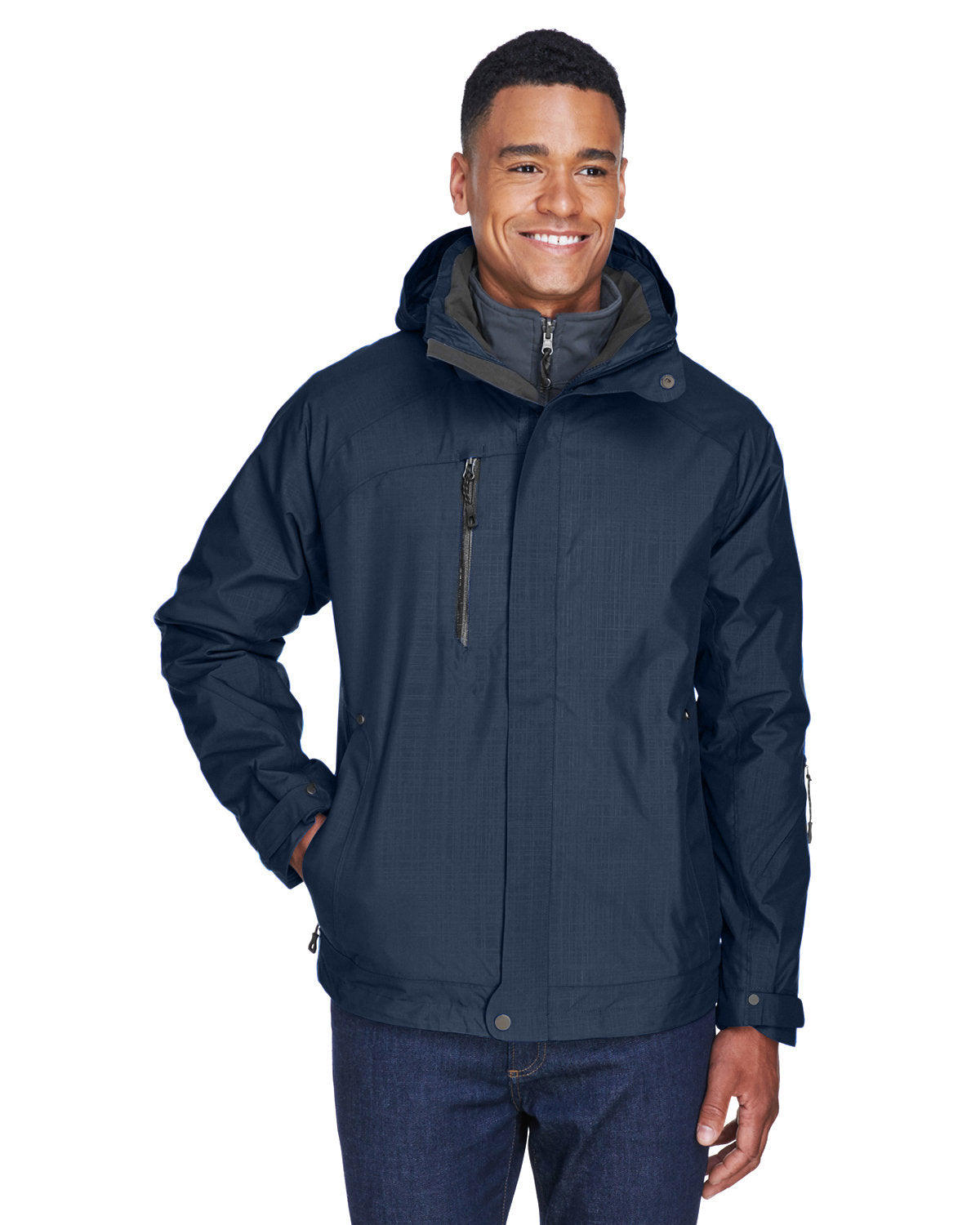 000184 NORTH END Men's Caprice 3-in-1 Jacket with Soft Shell Liner