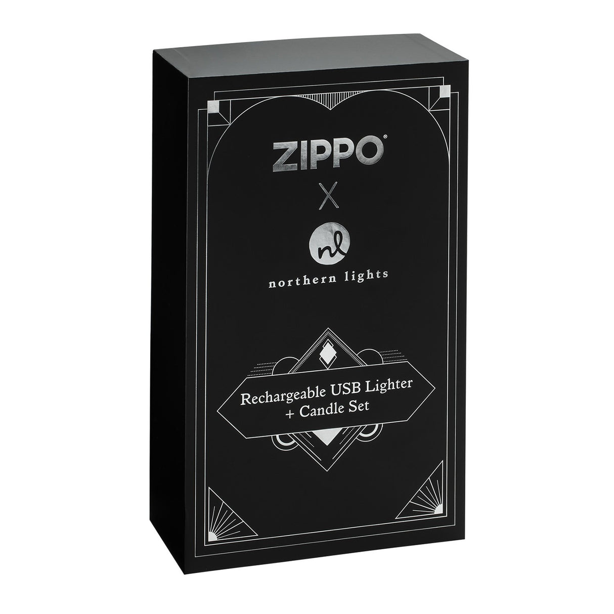 Zippo® Candy Apple Red Rechargeable Candle Lighter & 8 oz Cranberry Mimosa Candle Gift Set