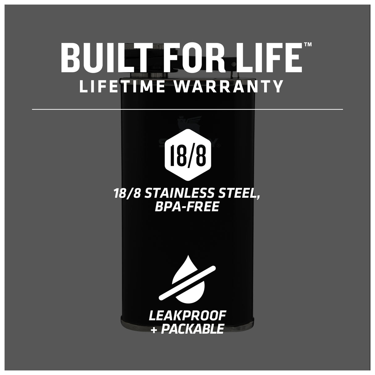 Stanley Easy Fill Wide Mouth Flask 8oz