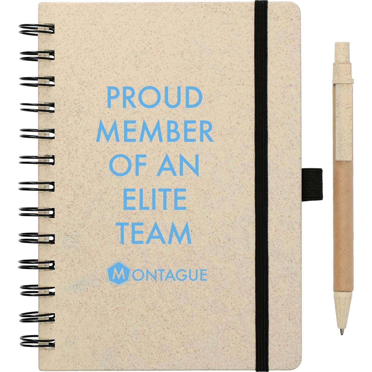 5" x 7" FSC® Mix Wheat Straw Notebook with Pen