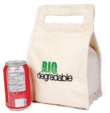 Insulated Cotton Lunch Bag