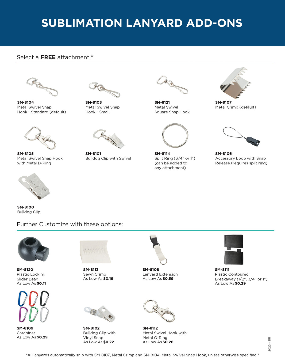 Full Color 3/4" Premium Lanyard w/ Hook