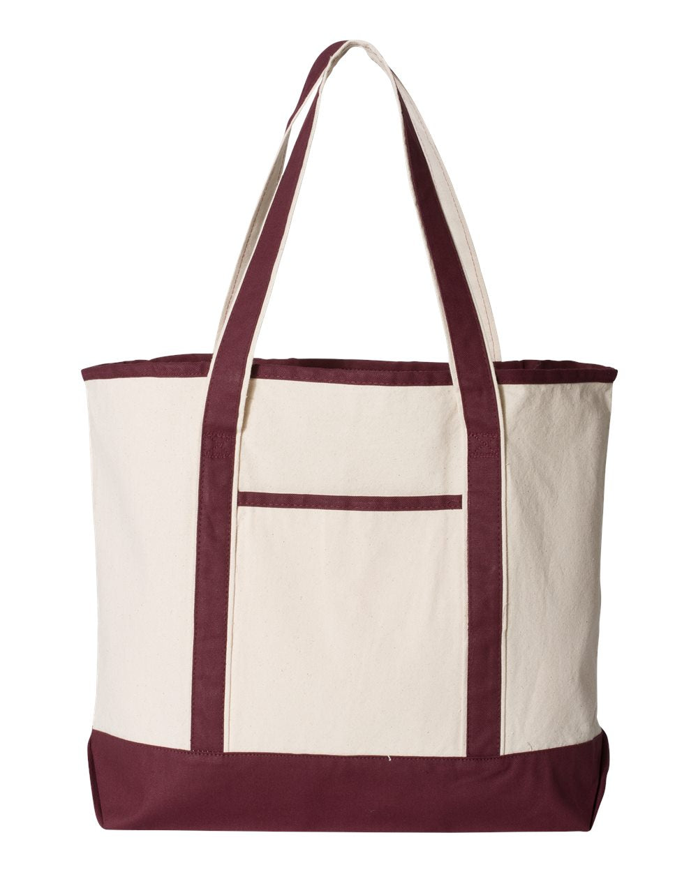 Q-Tees 34.6L Large Canvas Deluxe Tote Bag