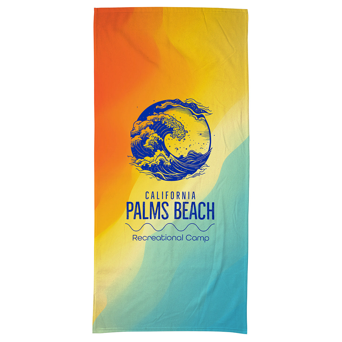 000765 Silk Touch Beach Blanket/Towel 30" x 60" 360GSM Poly/Cotton - Full Color