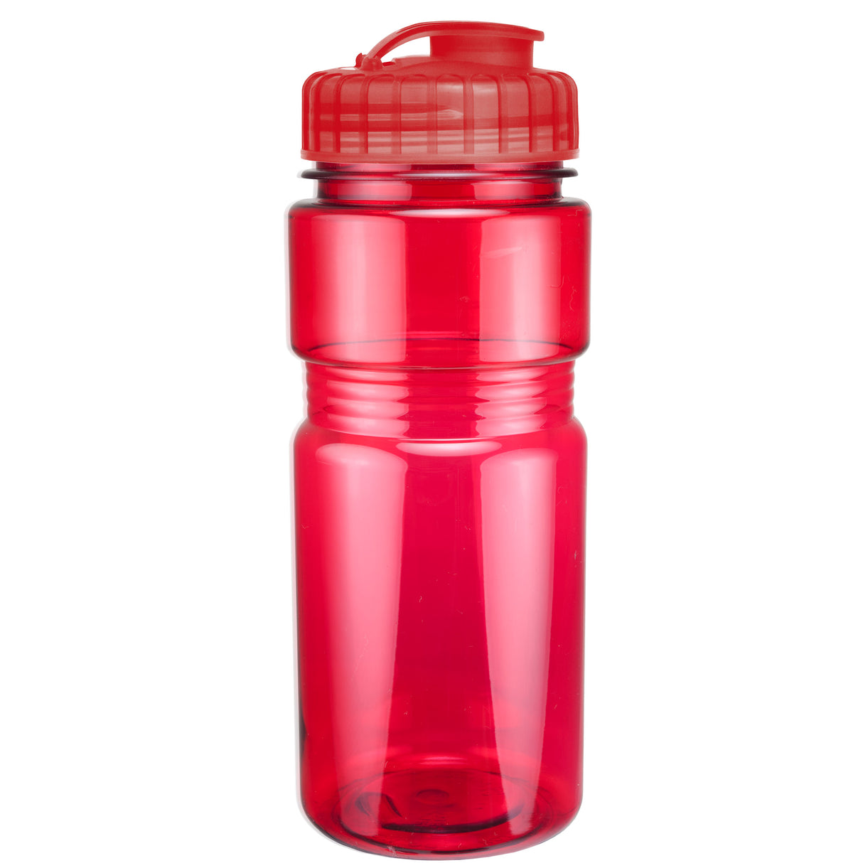 20 Oz. Translucent Recreation Bottle w/ Flip Top Lid