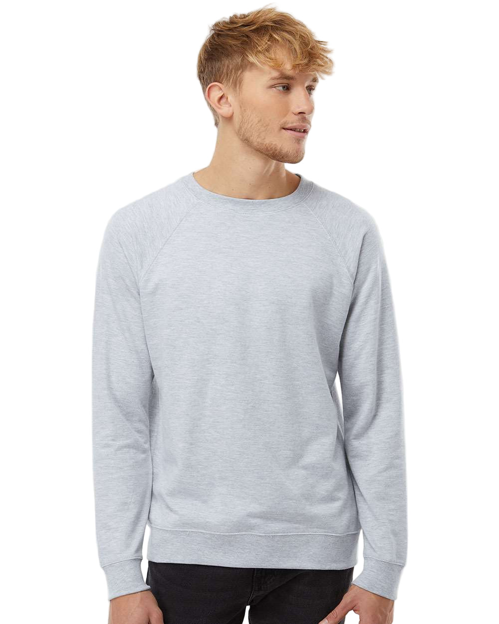 000515 Independent Trading Co Icon Unisex Lightweight Loopback Terry Crewneck Sweatshirt
