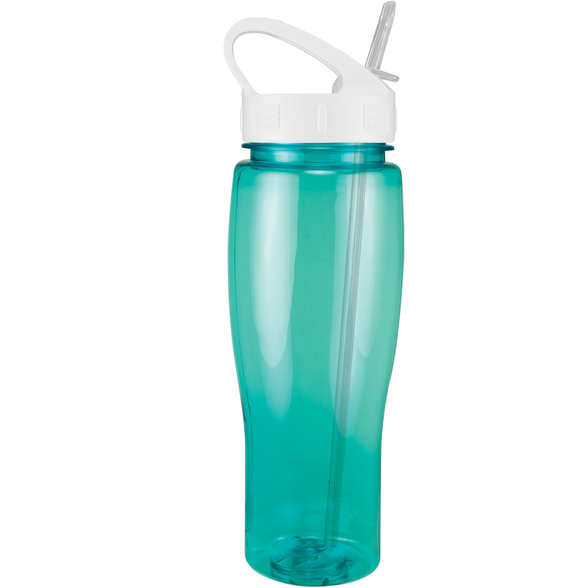 24 Oz. Contour Translucent Bottle w/ Sport Sip Lid and Straw
