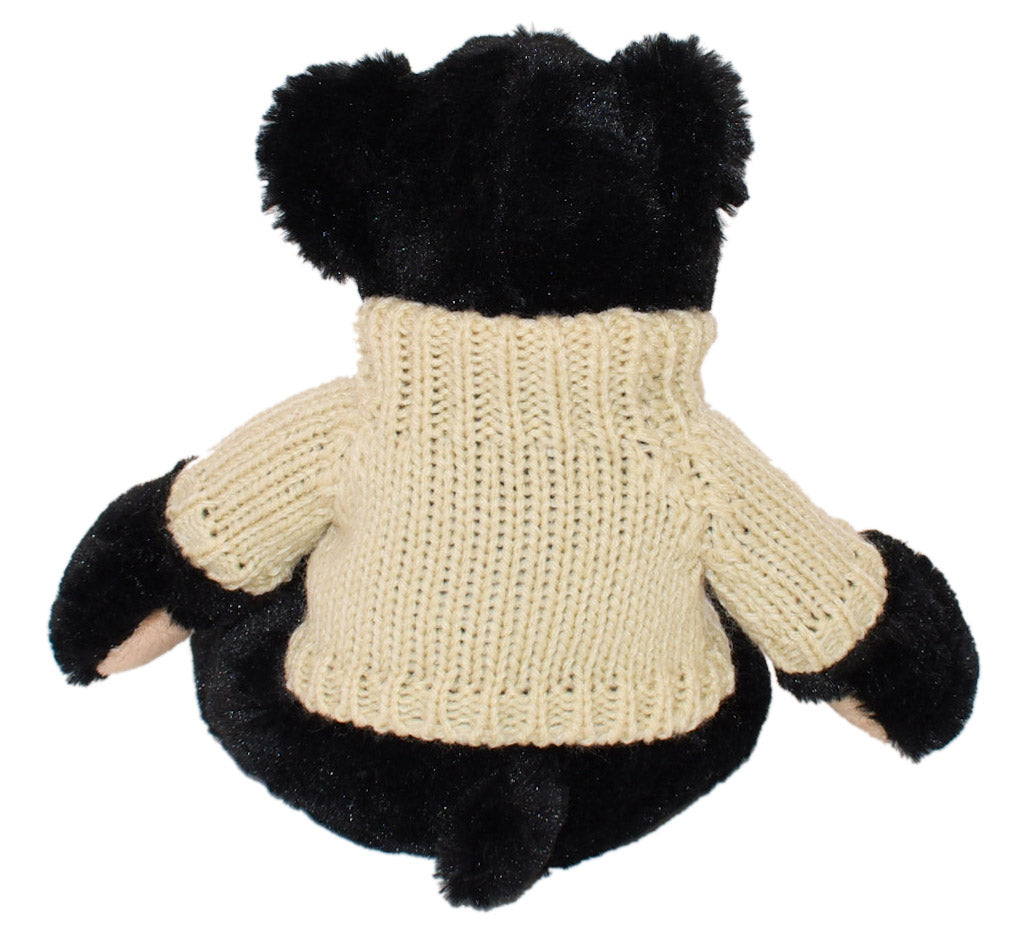 11" Rufus Bear w/Hand Knit Embroidered Sweater