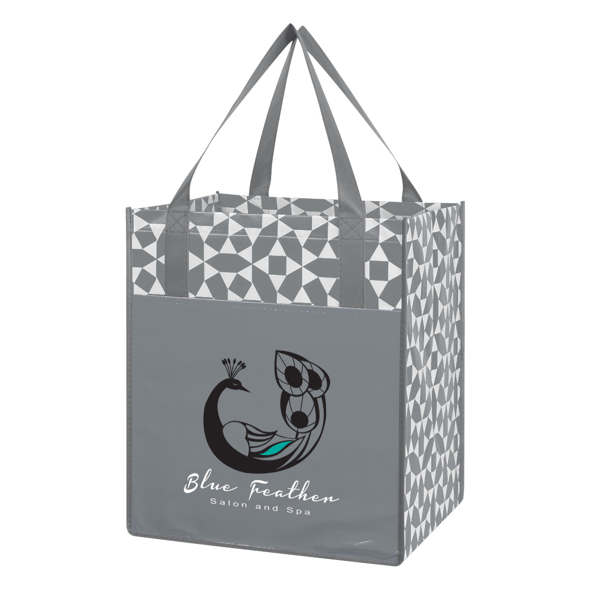 Non-woven Geometric Shopping Tote Bag