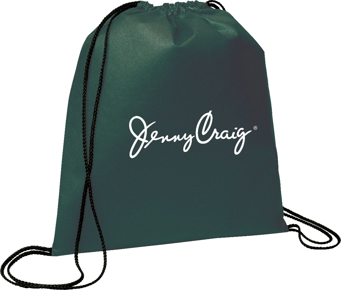 Evergreen Non-Woven Drawstring Bag