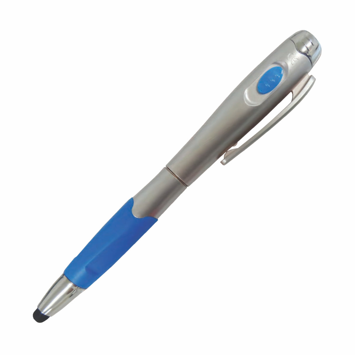 Triple Plastic Side Slide Action Ballpoint Pen/ Light/Stylus Combo (3-5 Days)