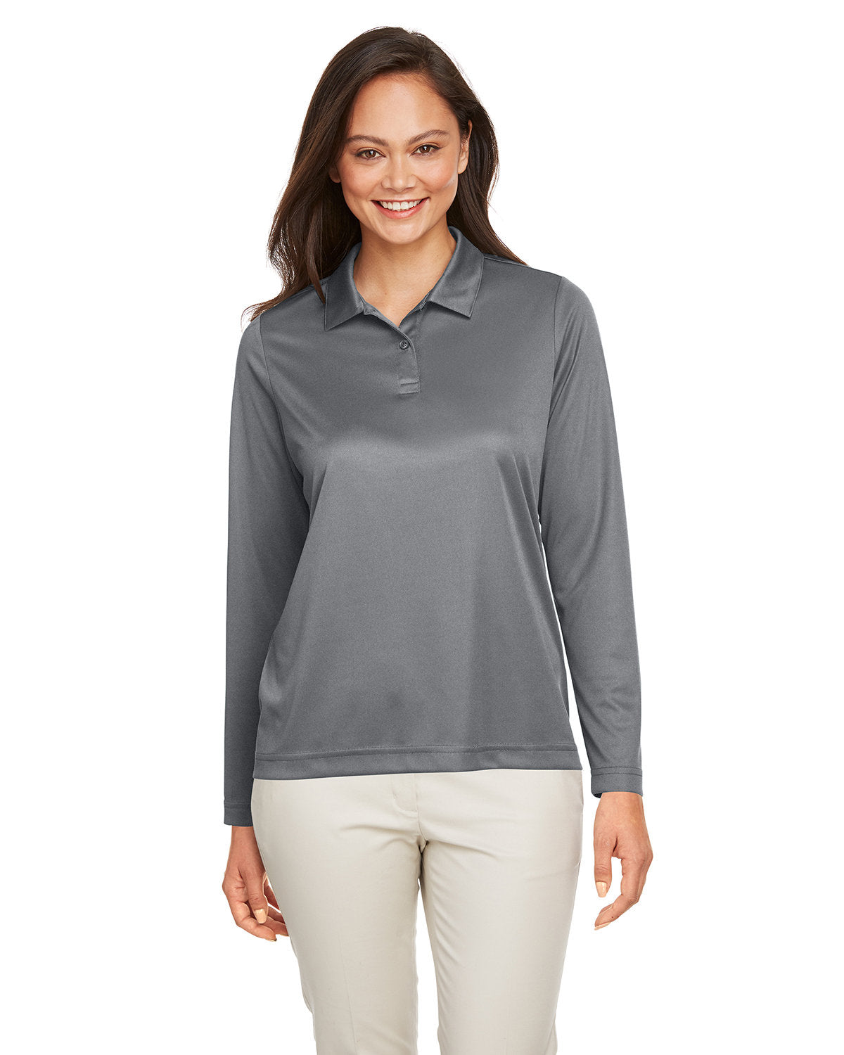 Team 365 Ladies' Zone Performance Long Sleeve Polo