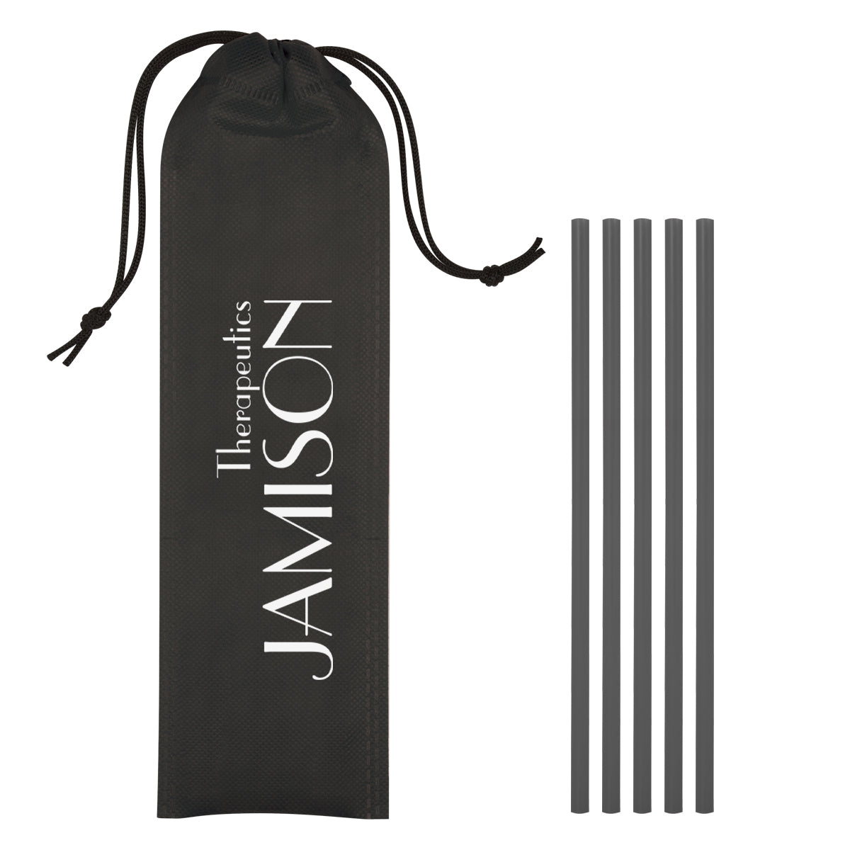 5-pack On The Go Straws With Pouch