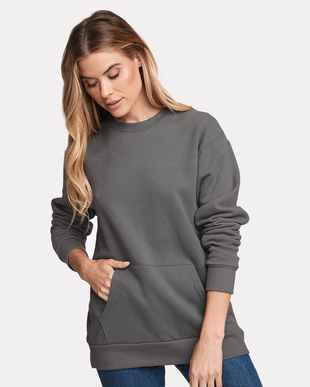 Next Level Unisex Santa Cruz Pocket Sweatshirt