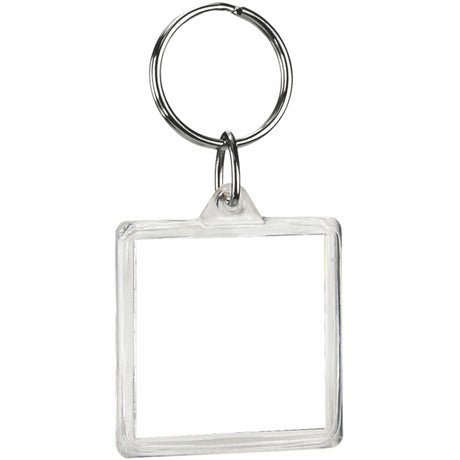 Square Crystal Key Tag