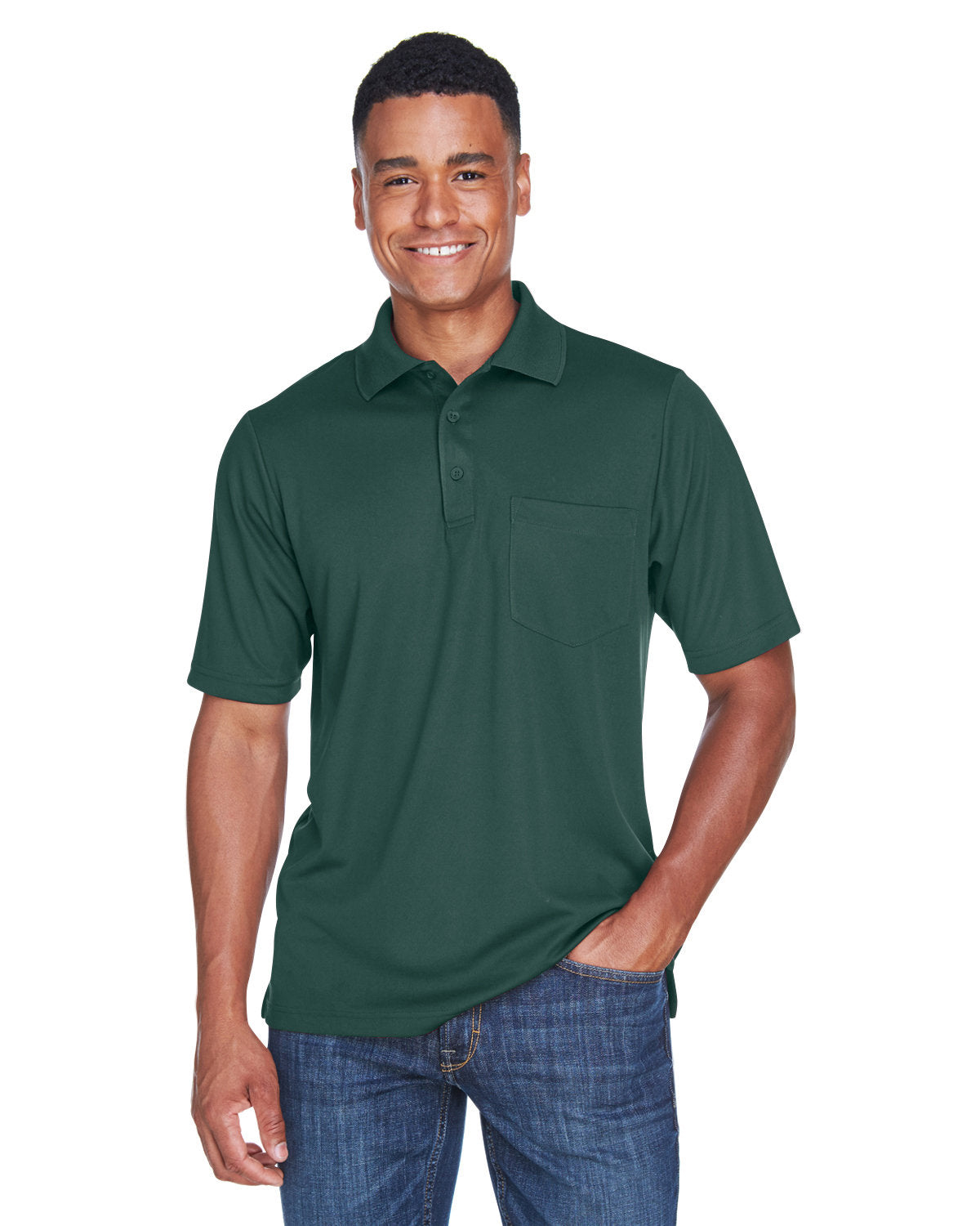 000153 CORE 365 Men's Origin Performance Piqué Polo with Pocket
