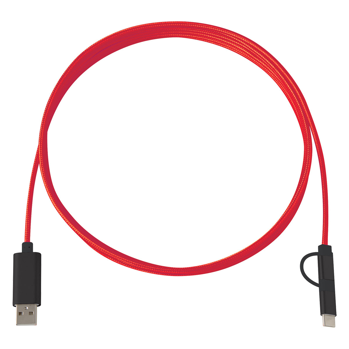 3-in-1 10 Ft. Braided Charging Cable