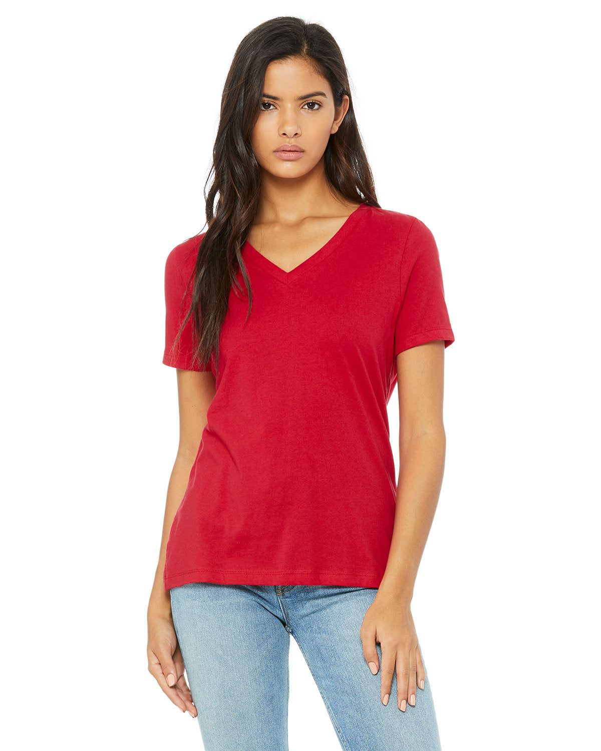 BELLA+CANVAS Ladies' Relaxed Jersey V-Neck T-Shirt