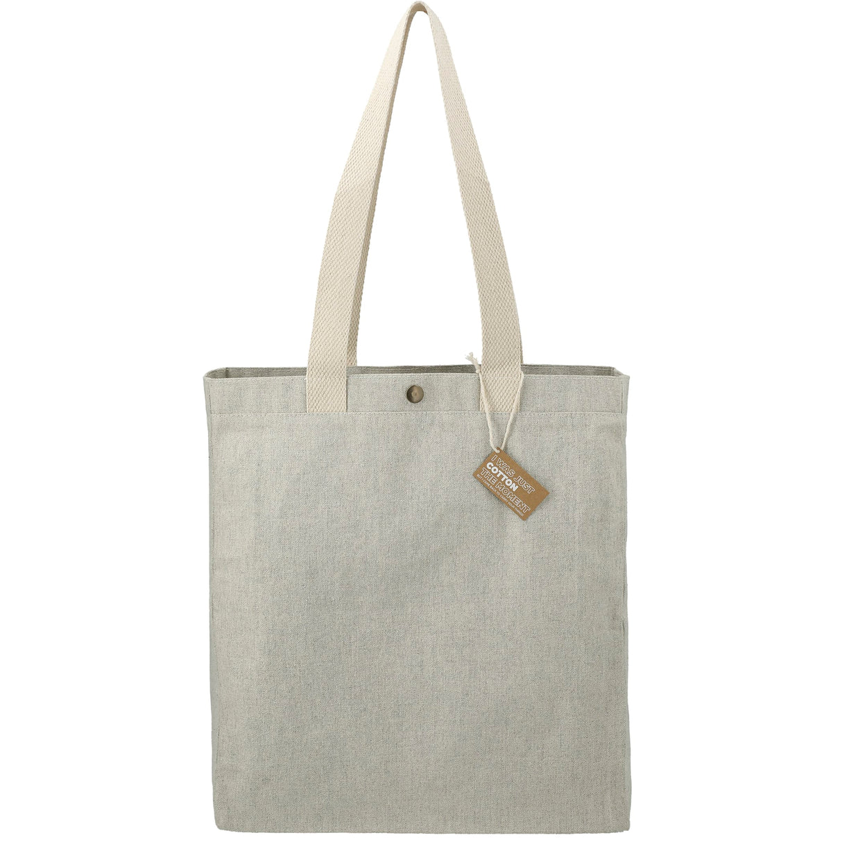 000382 Repose 10oz Recycled Cotton Box Tote w/Snap