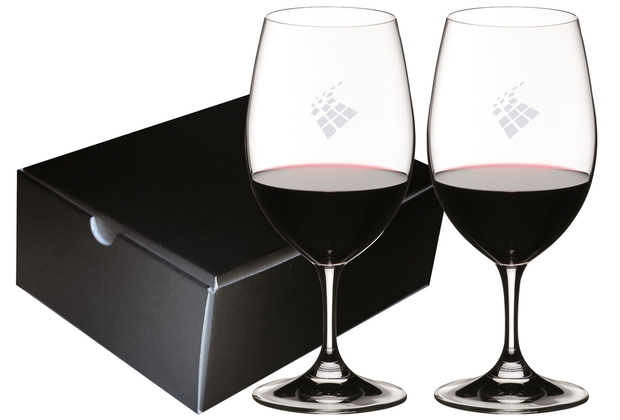 ~ Magnum 18.6oz wine RIEDEL crystal Set of 2 in an Ovation gift box