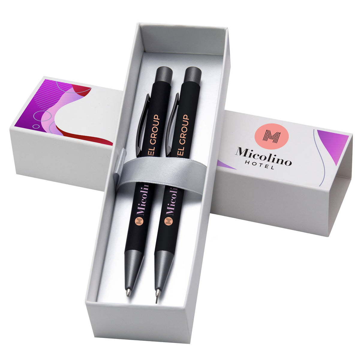 Bowie Pen & Pencil Gift Set - ColorJet on Pen, Pencil & Box