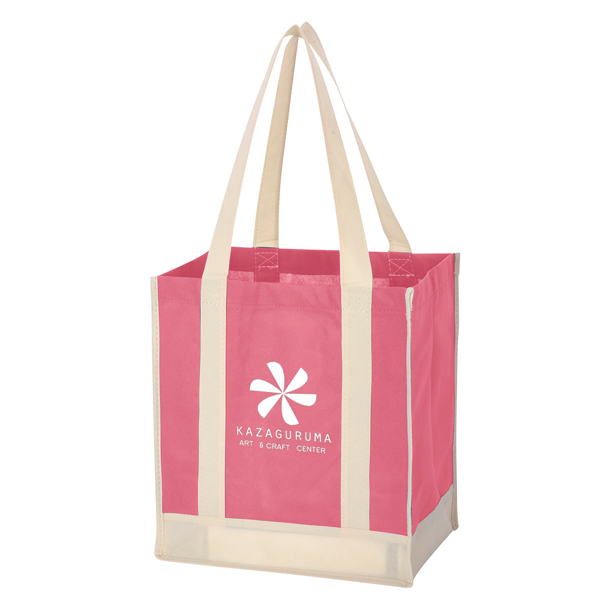 000440 Non-woven Two-tone Shopper Tote Bag