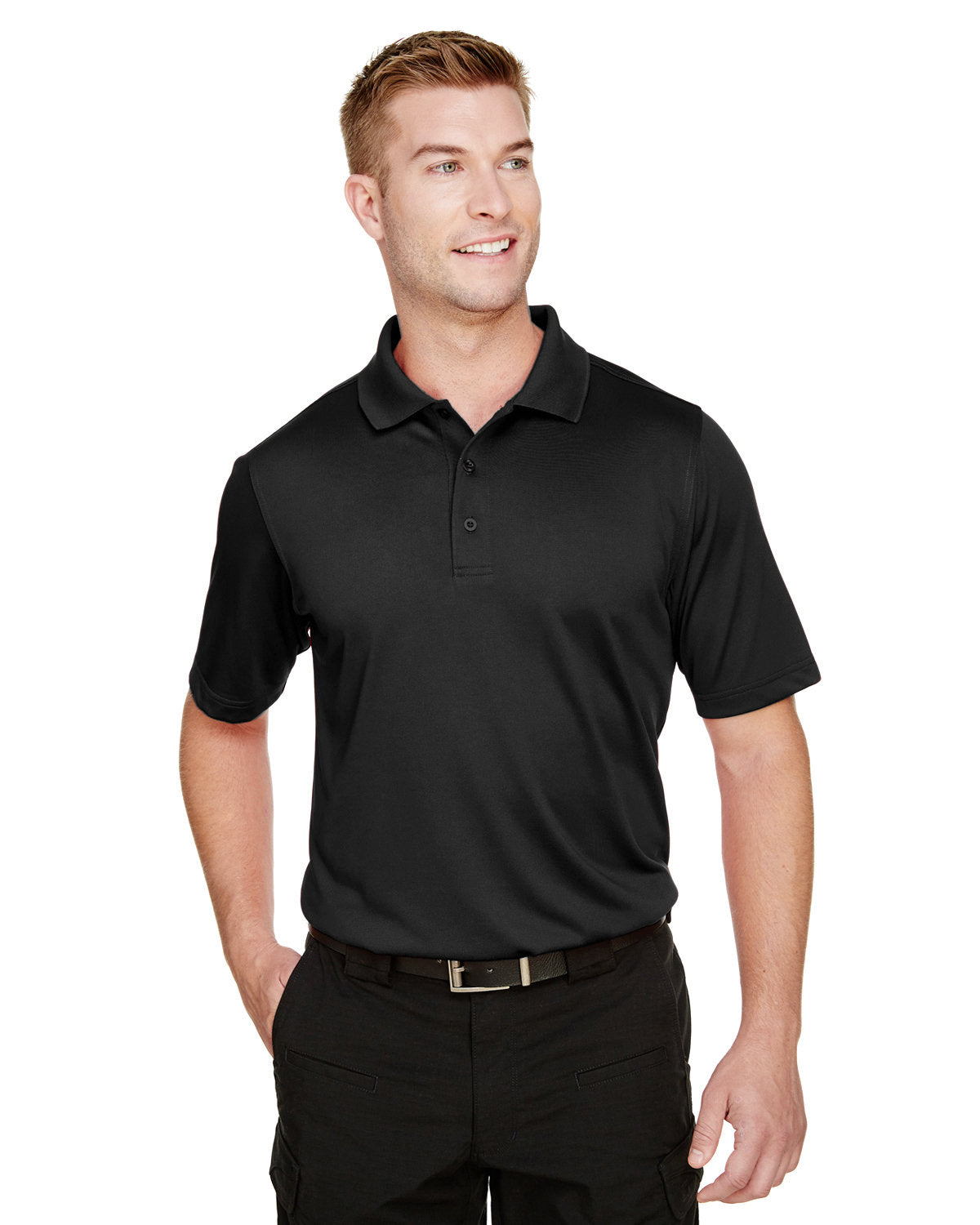 000169 Harriton Men's Advantage Snag Protection Plus Polo