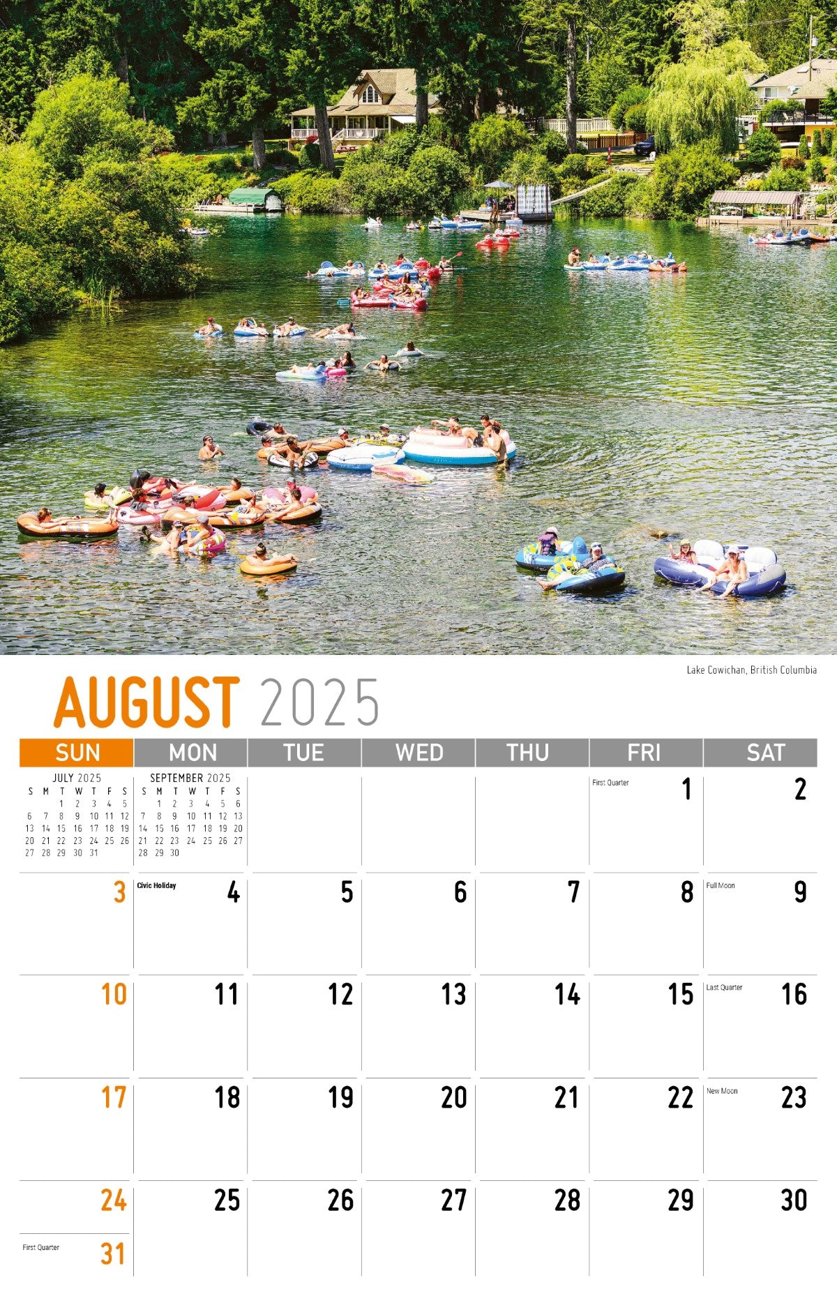 Galleria Wall Calendar 2025 Scenes of Western Canada