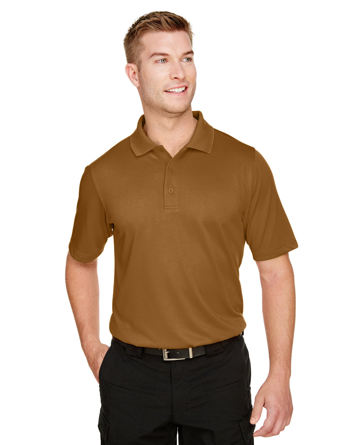 000169 Harriton Men's Advantage Snag Protection Plus Polo
