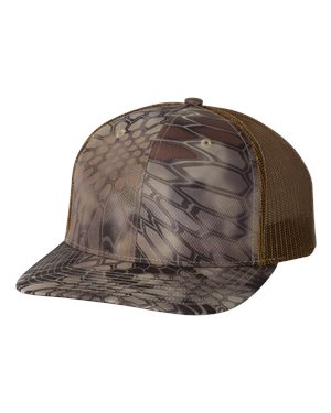 000458 Richardson® Patterned Snapback Trucker Cap