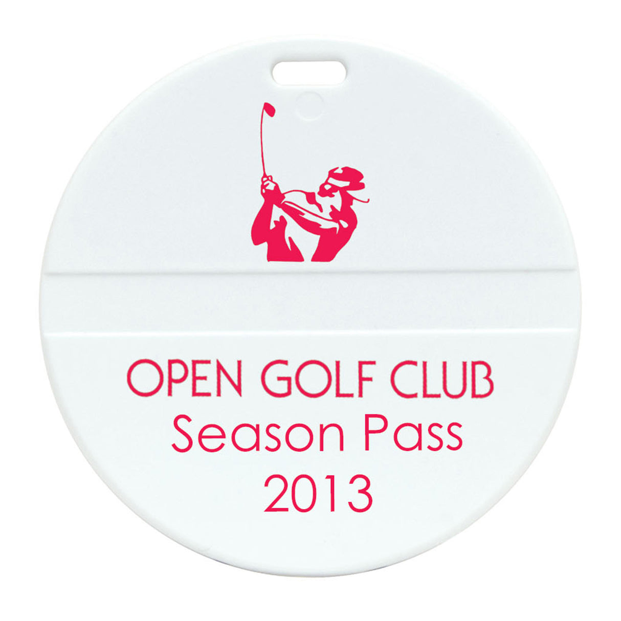 Round Golf Bag Tag