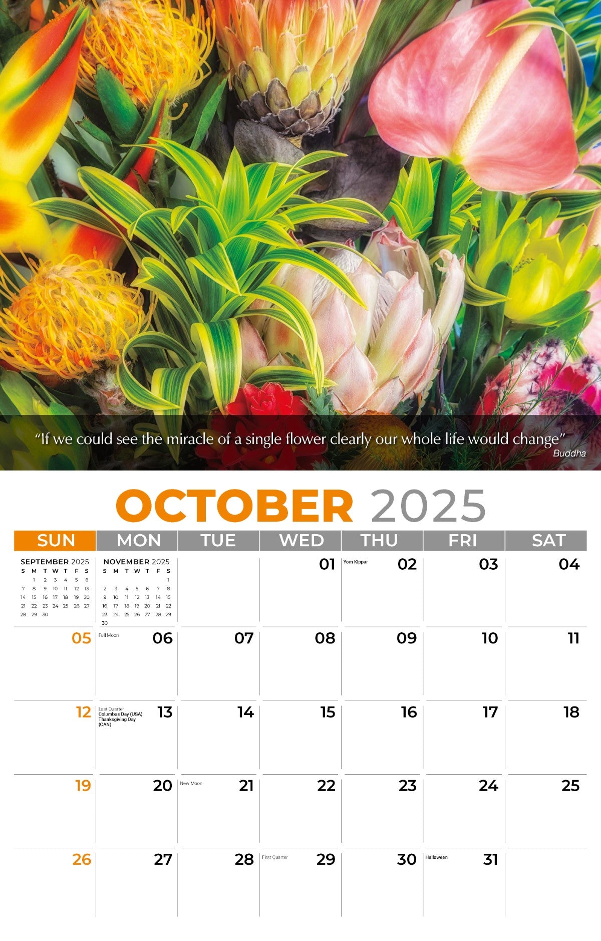Galleria Wall Calendar 2025 Flowers & Gardens