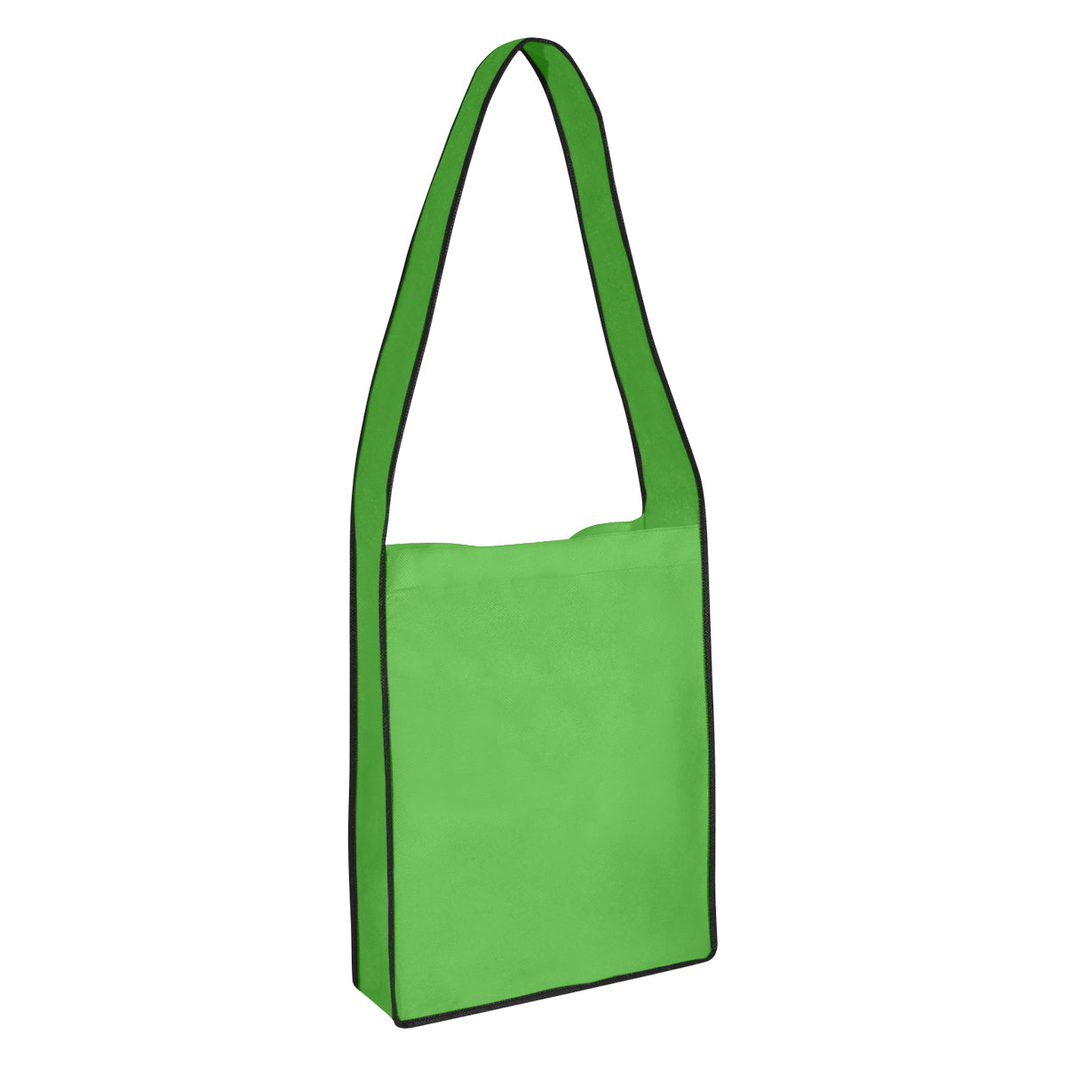 Non-woven Messenger Tote Bag With Hook And Loop Closure