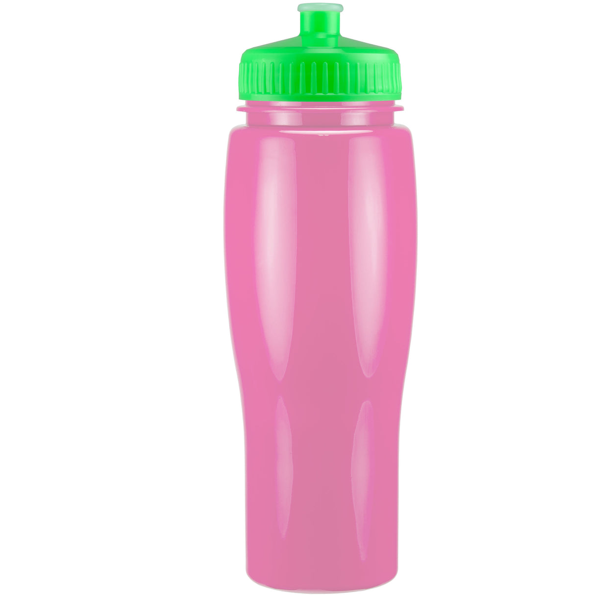 24 Oz. Contour Bottle w/ Push Pull Lid - Solid Colors
