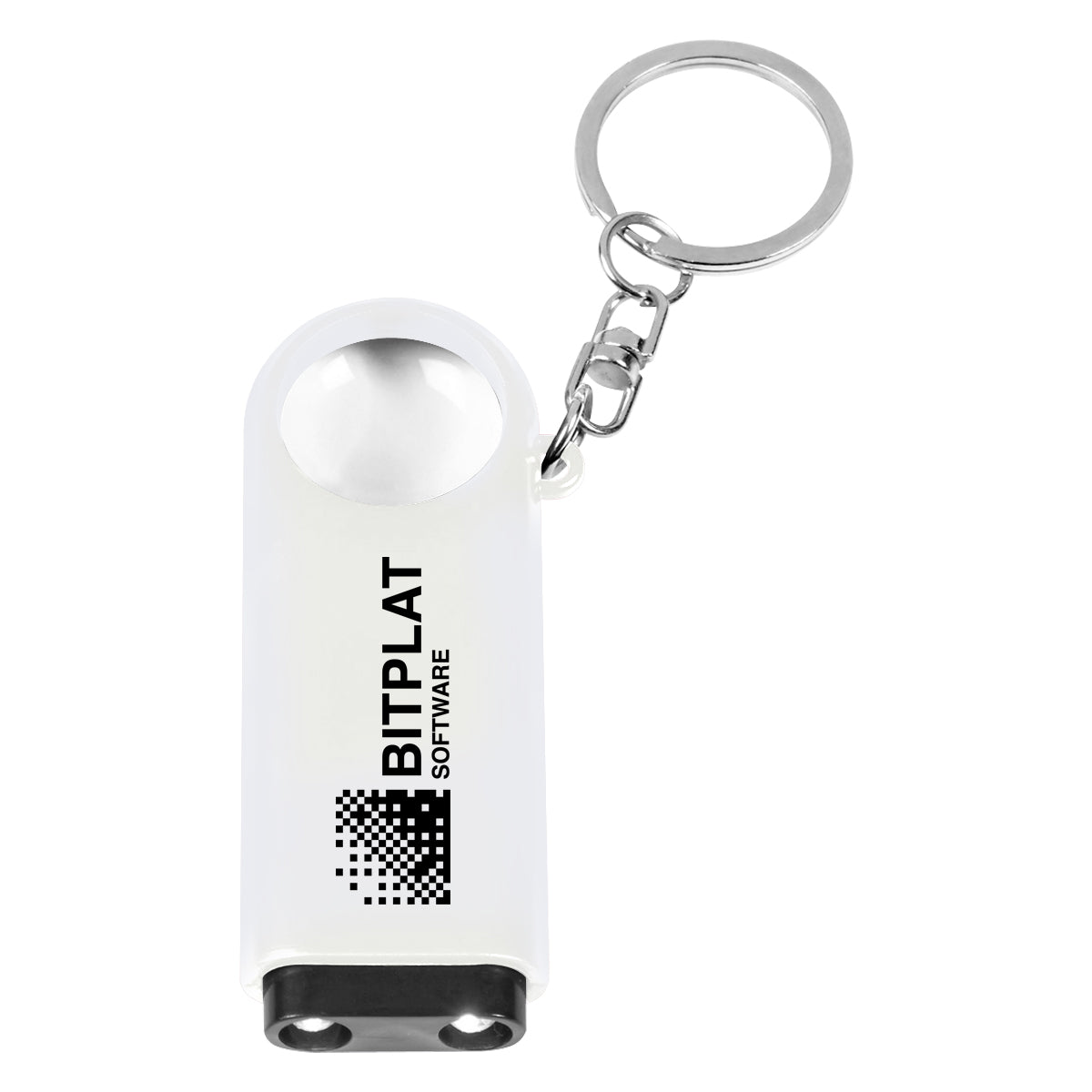 Magnifier And Led Light Key Chain