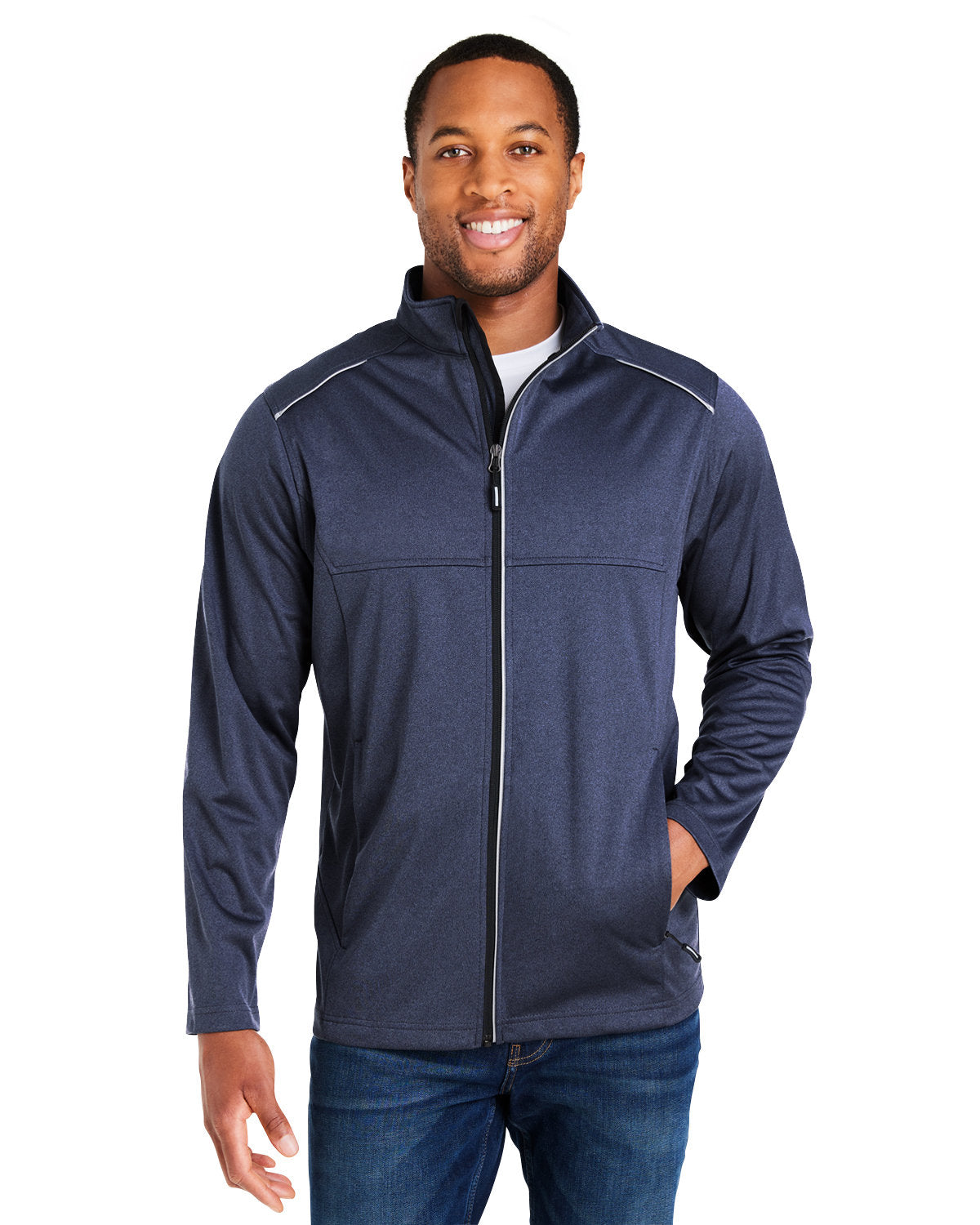 000229 CORE 365 Men's Techno Lite Three-Layer Knit Tech-Shell